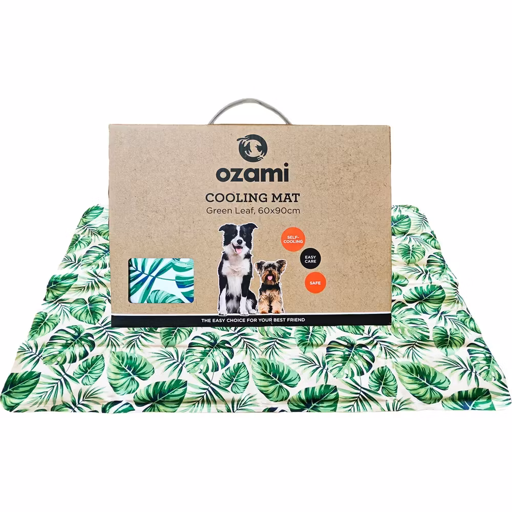 Ozami Kjølematte Blader Grønn - Cooling Mat Green Leaf