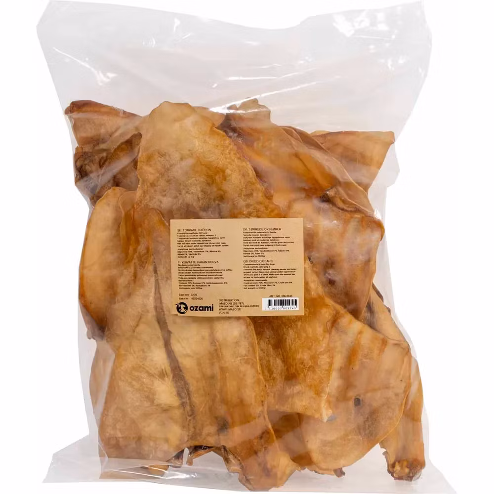 Storfeøre uten pels 1 kg