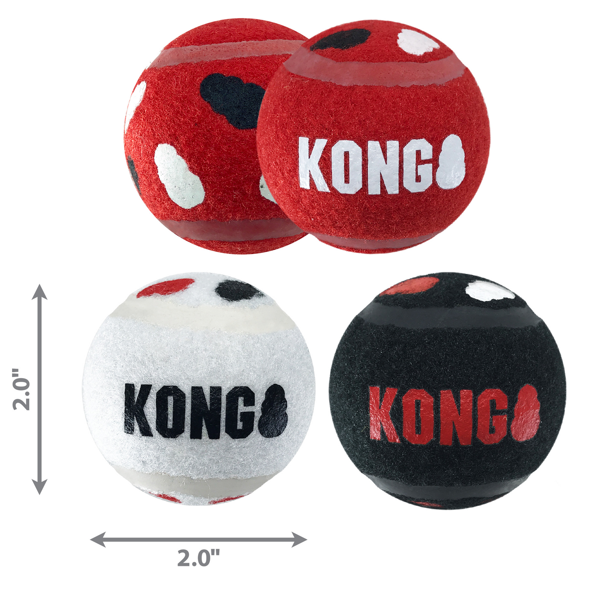 KONG Signature Sports Balls 3pk S