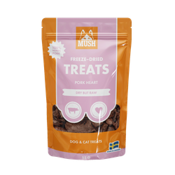 MUSH Treats Frysetørket Svinehjerte 50g