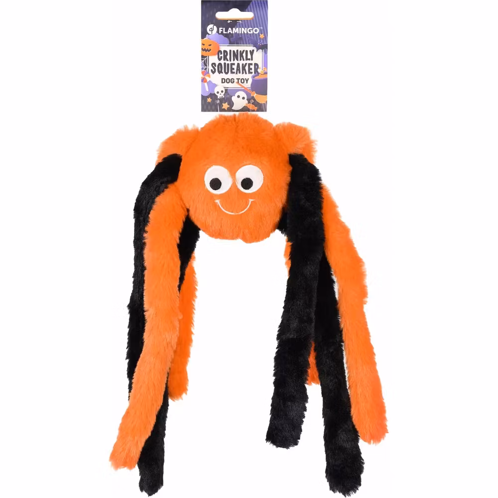 Halloweenspindel Callie Orange/svart 29x8,5x36cm
