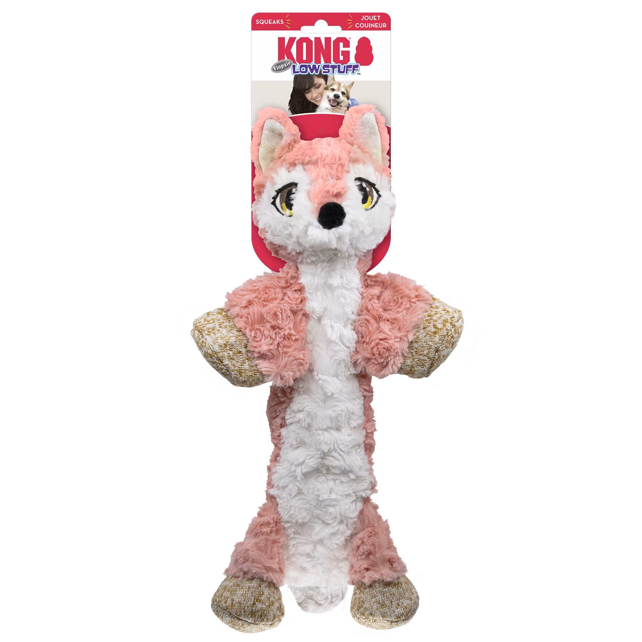 KONG Low Stuff Flopzie Fox M