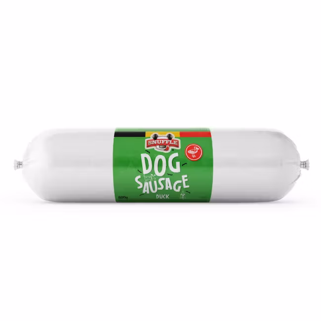 Snuffle Hundepølse M/And 800g