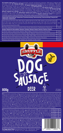 Snuffle Hundepølse M/Viltkjøtt 800g