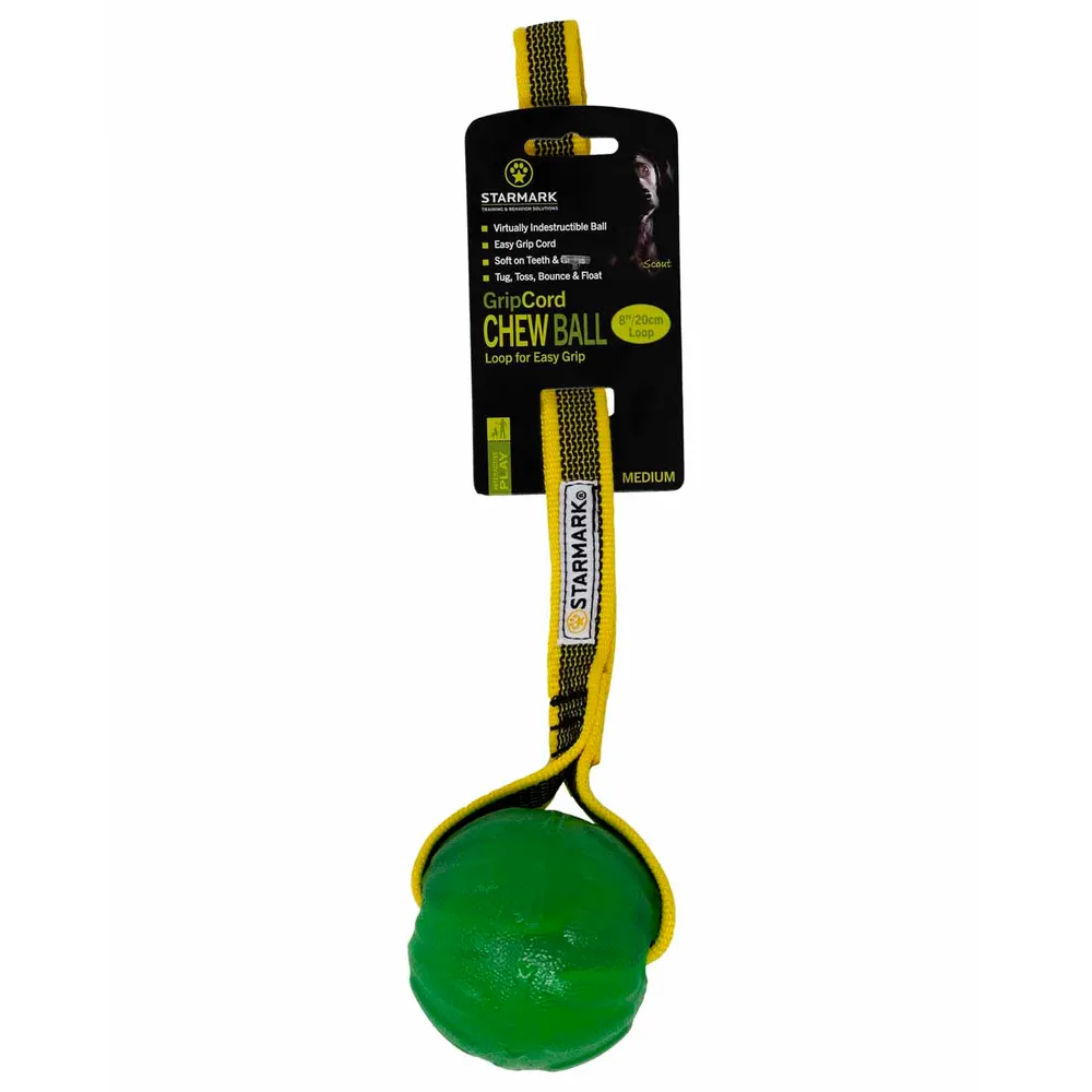 Starmark Gripcord Chew Ball Loop M 6,5x7x32cm