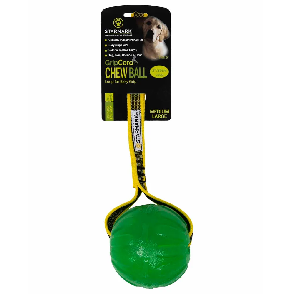 Starmark Gripcord Chew Ball Loop M/L8x8,5x32cm