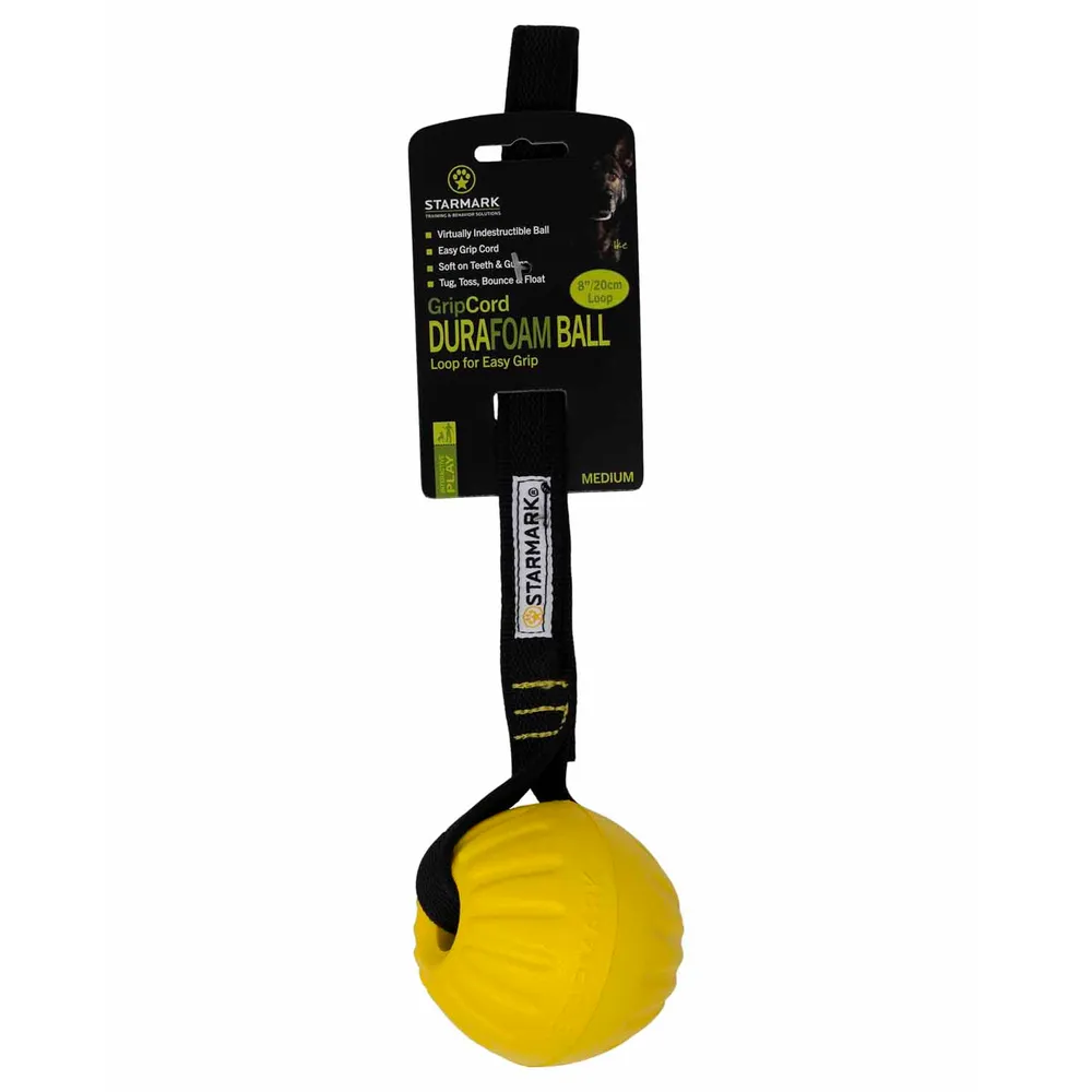 Starmark Gripcord Durafoam Ball Loop M 7x7x32cm