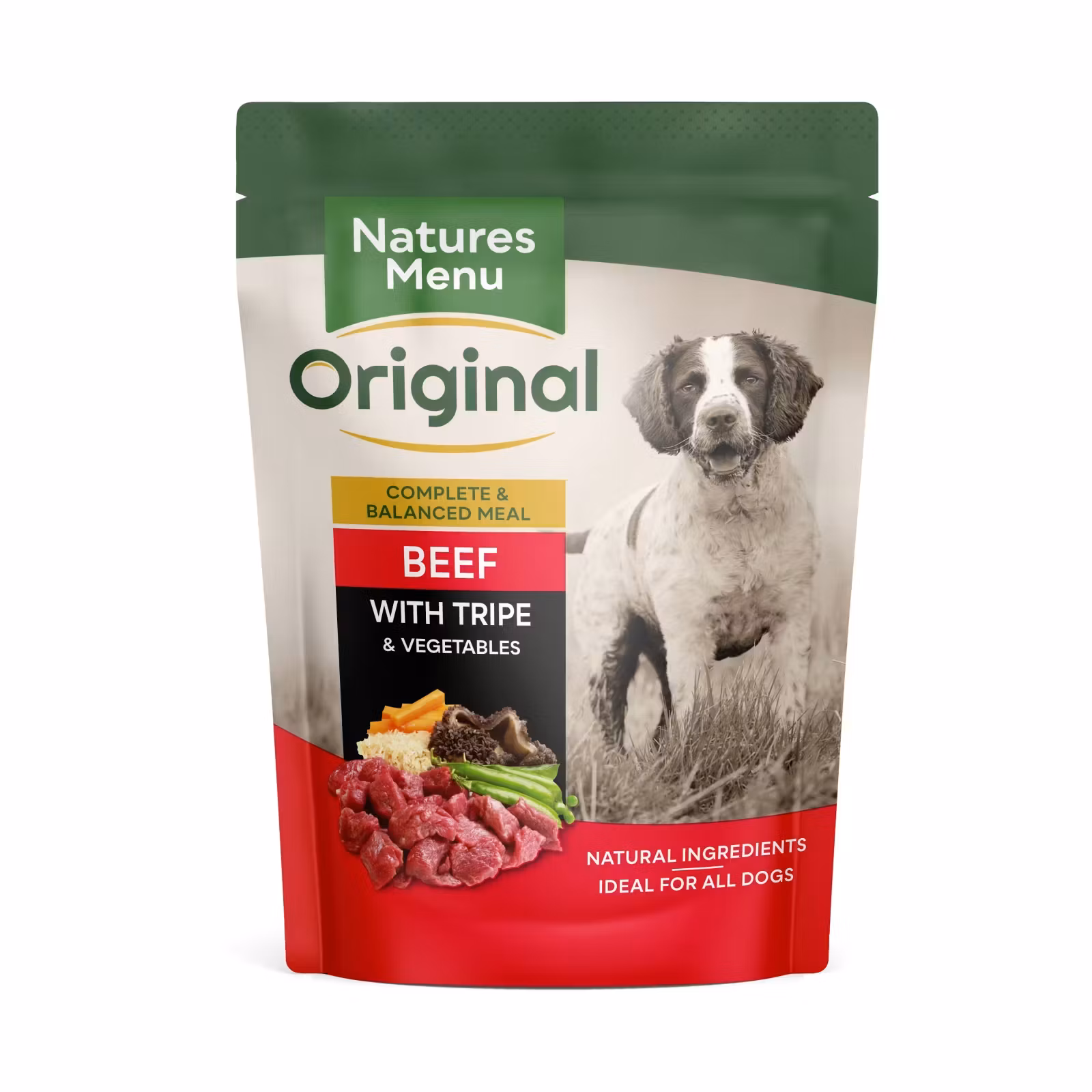 NM Pouches Hund Adult Biff og Innmat 300g Rød