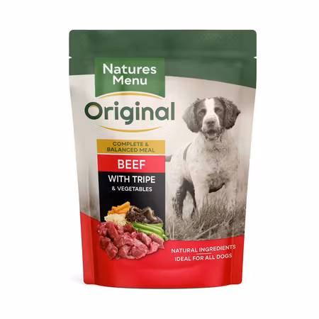 NM Pouches Hund Adult Biff og Innmat 300g Rød