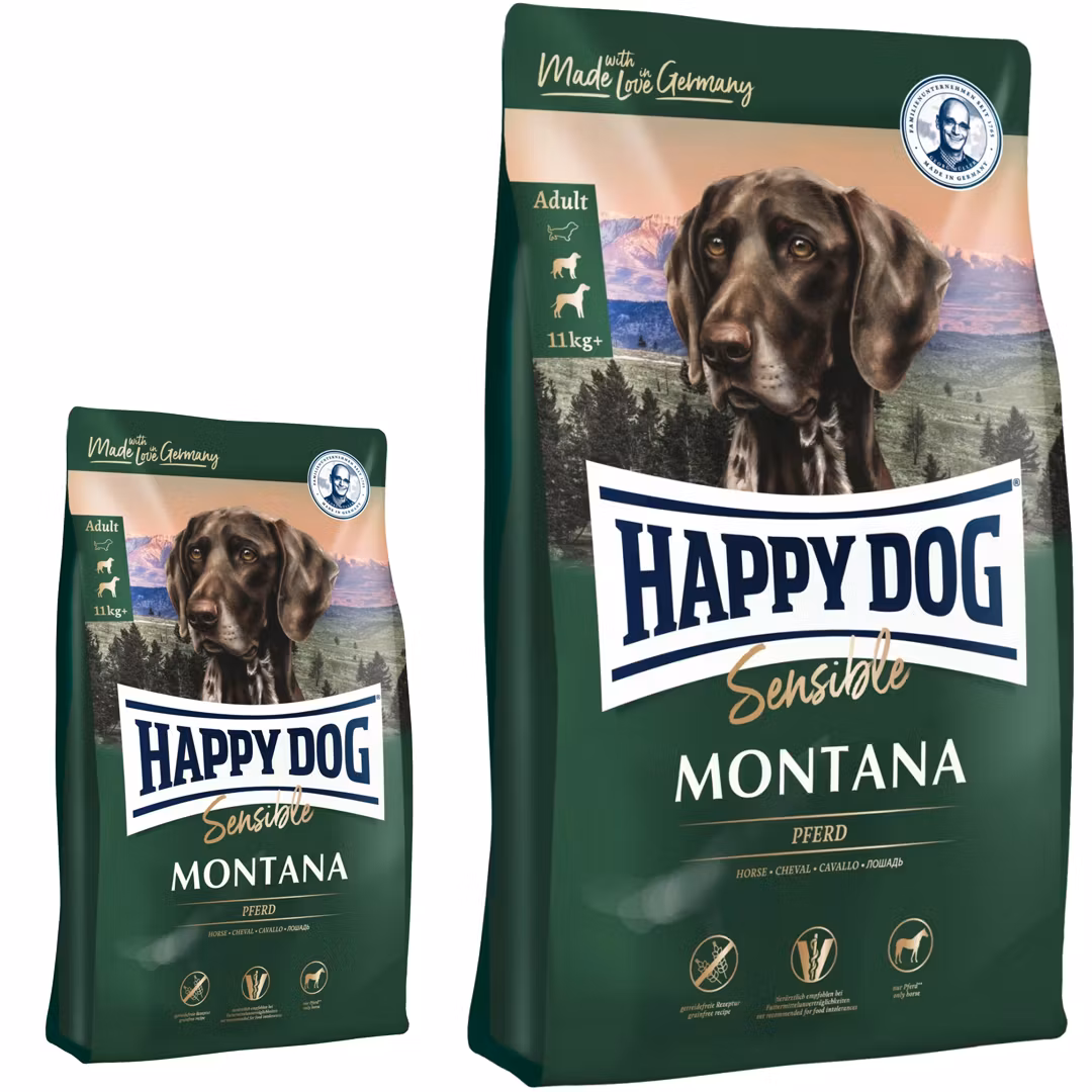 Happy Dog Sensible Montana 4 + 10Kg M/Hest