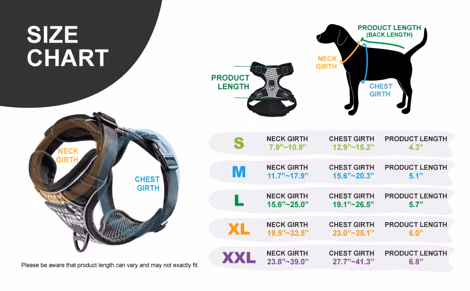 Puppia Conall Dog Harness H Sort/Black