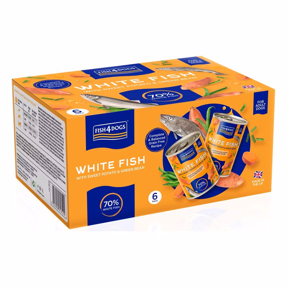 F4D White Fish with Sweet Potato & Green Bean 395g