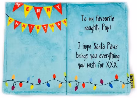 Dog Life Frosty Friends - Dear Santa Plush Christmas Card 20 cm 15%