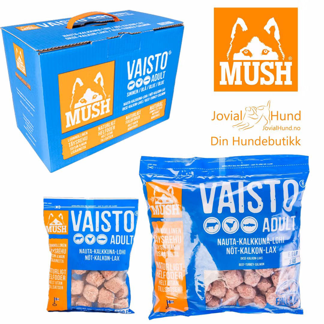 MUSH Vaisto® Okse-Kalkun-Laks (Blå)