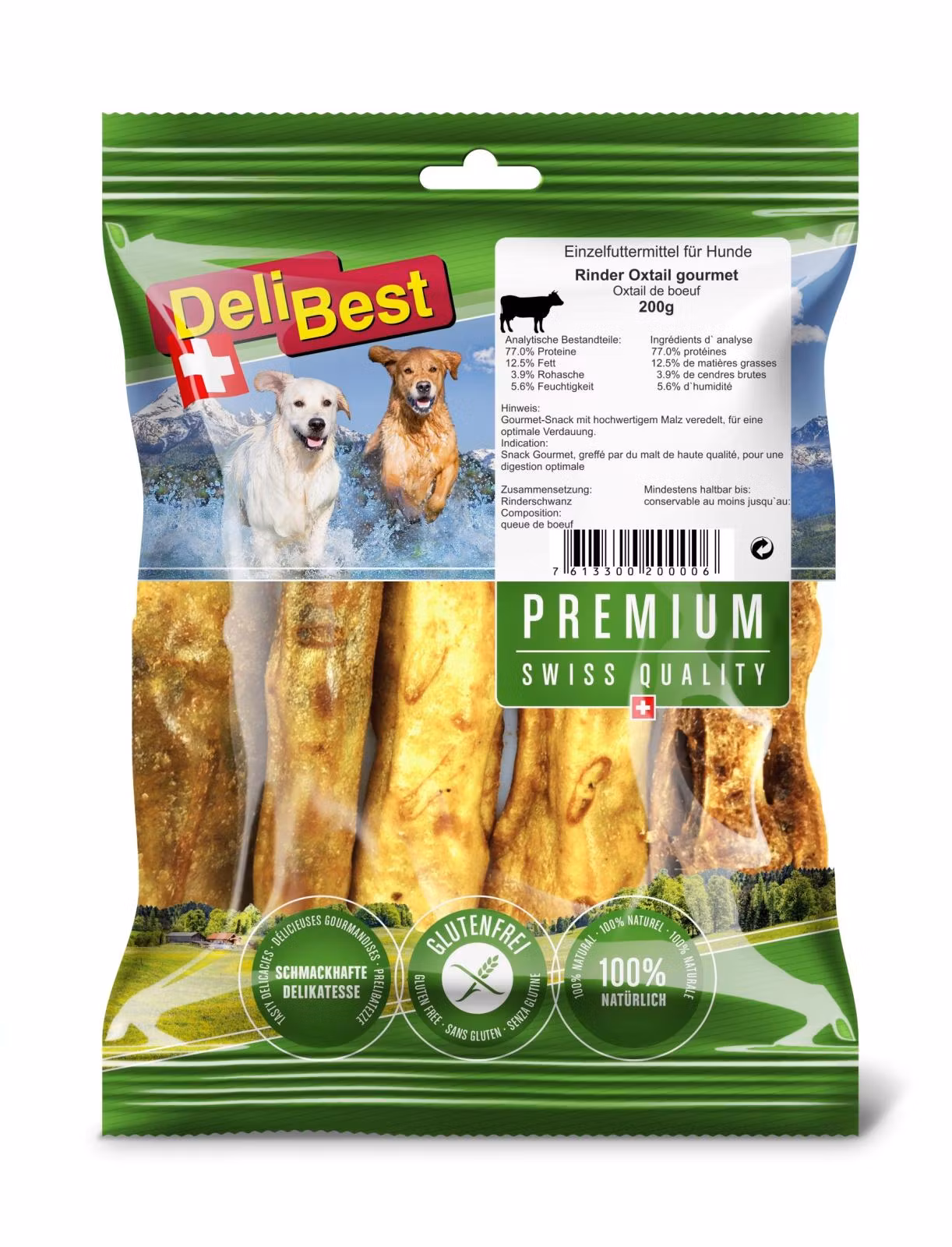 Oksehale 200g m/malt