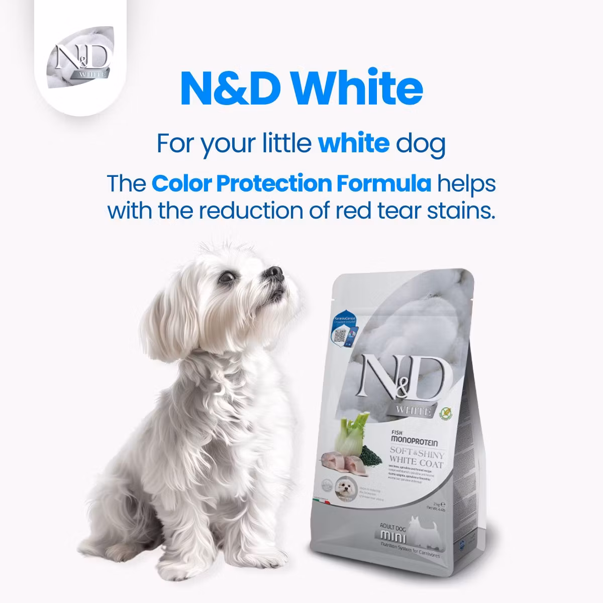 Farmina White Sea Bass Spirulina & Fennel Adult Med/Max 7 Kg