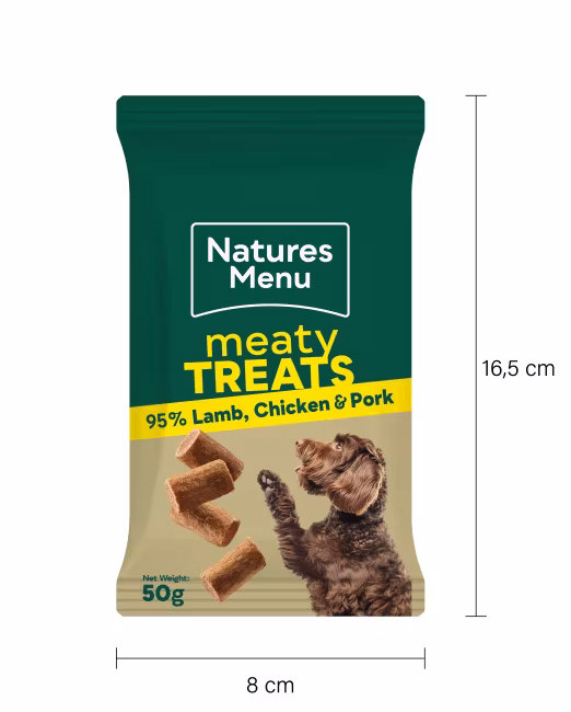Natures Lamb, Chicken & Pork 50g Lam,  Kylling og Gris
