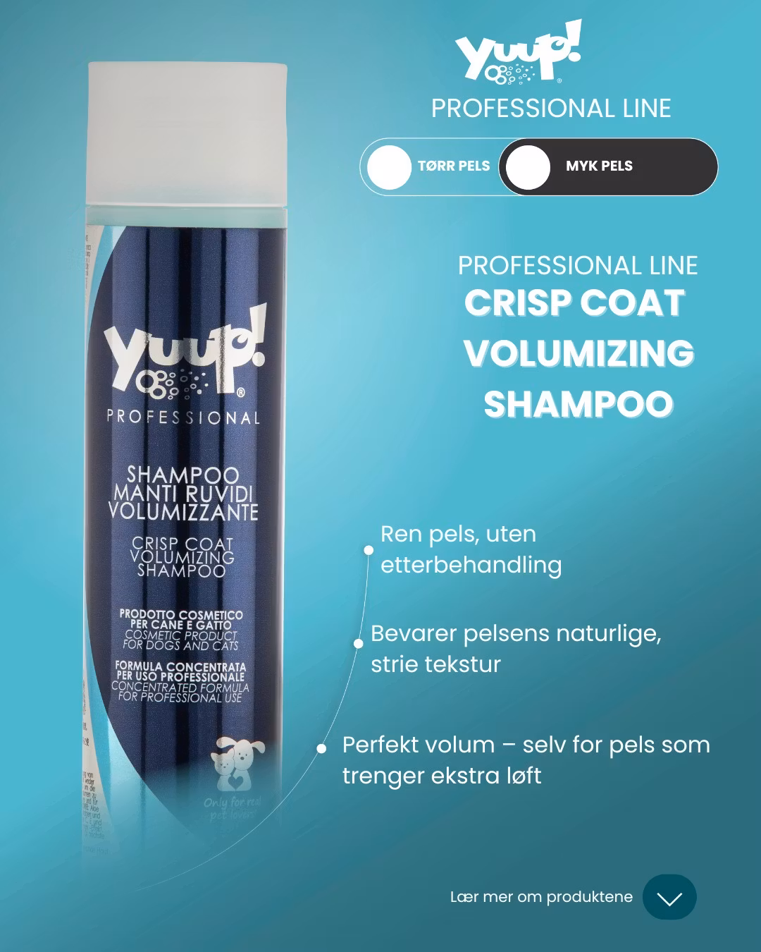 Yuup! Pro Crisp Coat Volumizing Shampoo 250ml, 1L, 5L