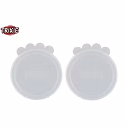 Lokk For Boksemat 2stk Ø7,6cm Silikon Transparent