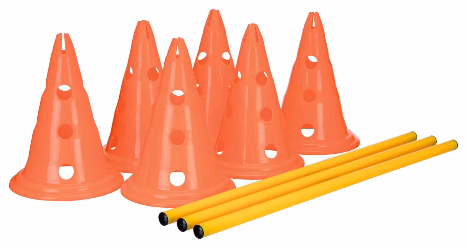 Agility Hinder Inneholder 6 Kjegler Ø23x30cm 3 Stenger 78cm