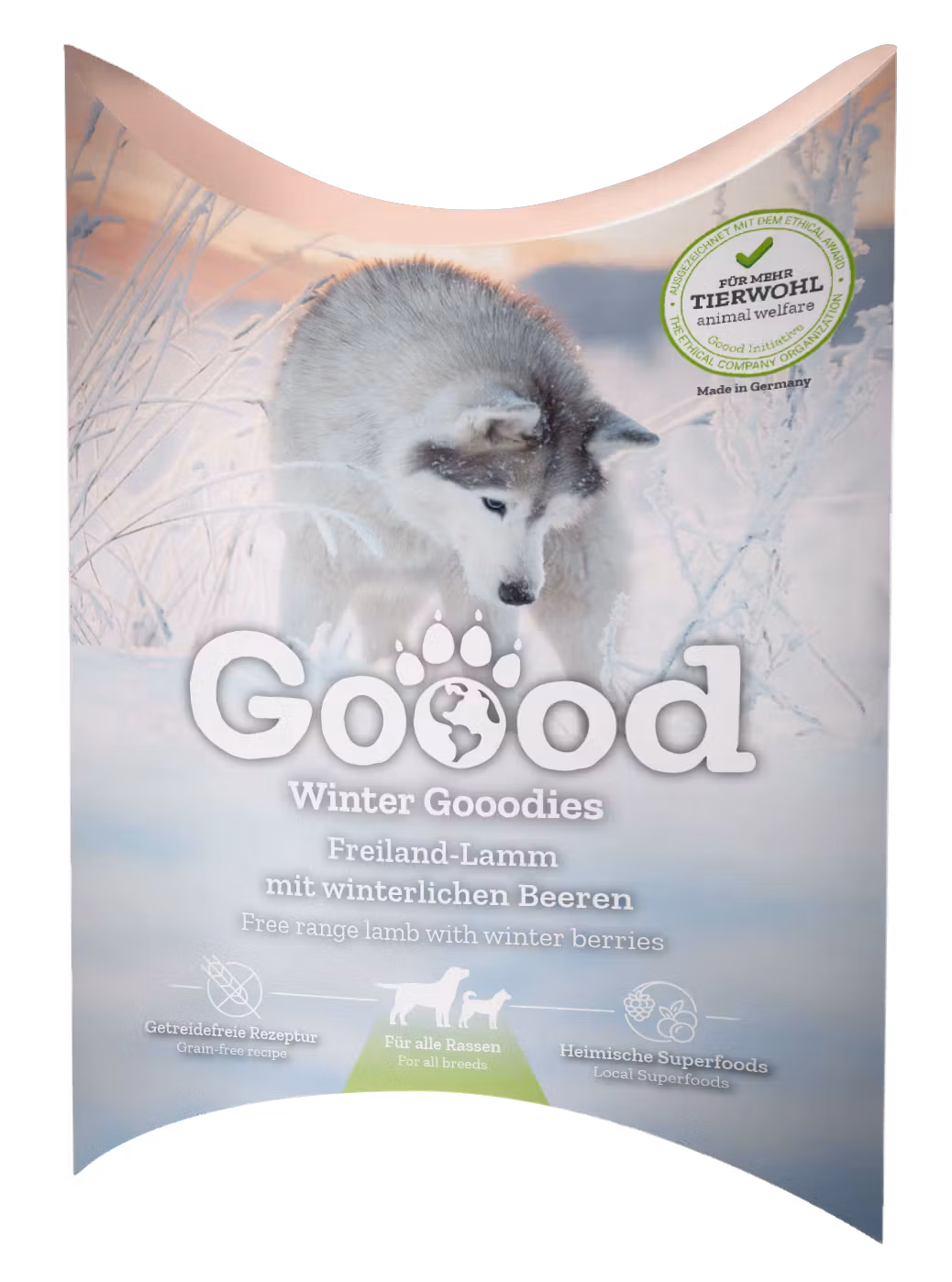 Happy Dog Goood Winter Snack Lam & Vinterbær 100g 30%