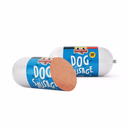 Snuffle Hundepølse M/Lam 400g