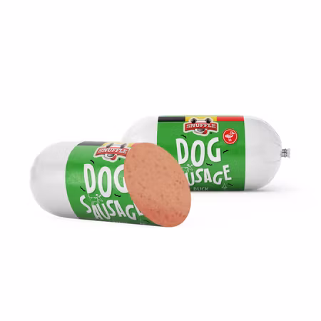 Snuffle Hundepølse M/And 400g