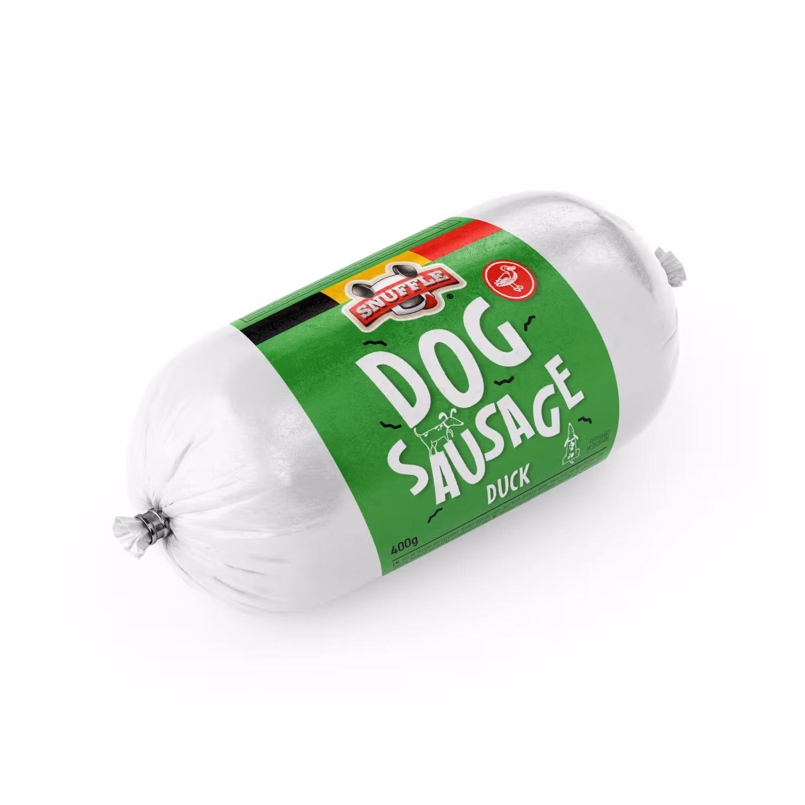 Snuffle Hundepølse M/And 400g