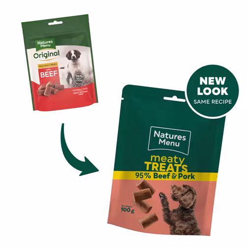 Natures Menu Meaty Treats - Beef & Pork 100g