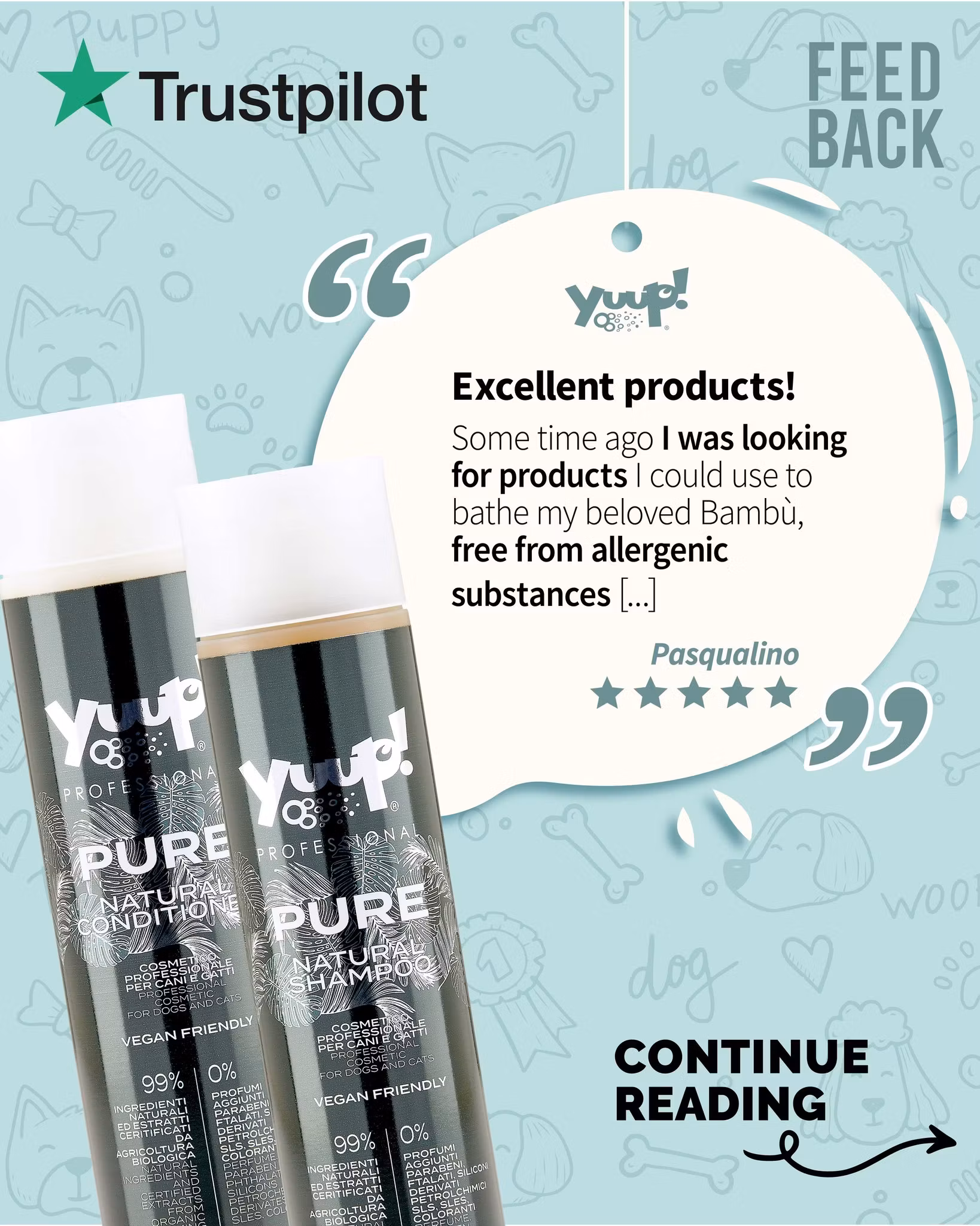 Yuup! Pro PURE Natural Conditioner 250ml 0,25L, 1L