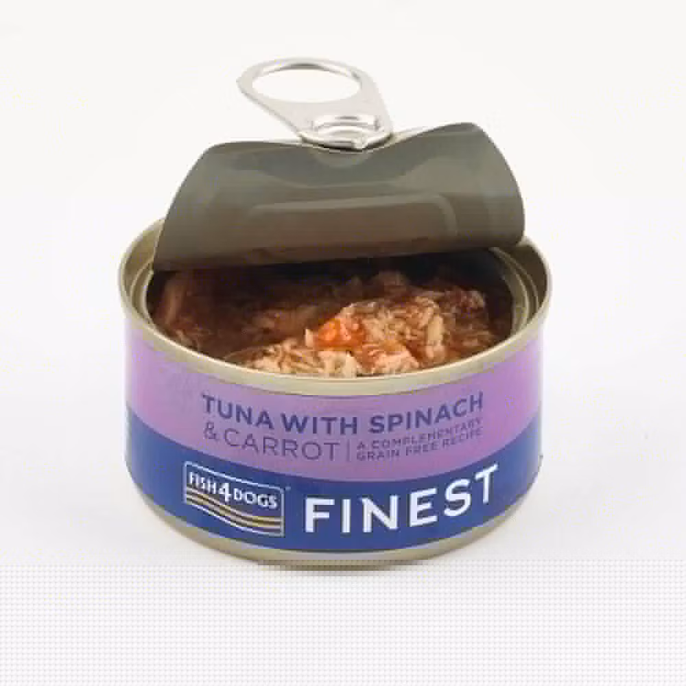 F4D Wet Tuna with Carrot & Spinach 85g