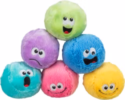 Baller i Plysj Ass. farger Ø10cm