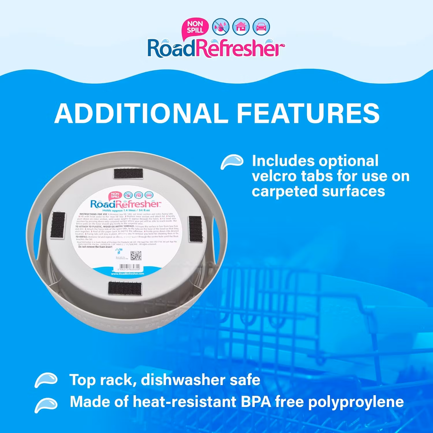 Road Refresher Vannskål Grå