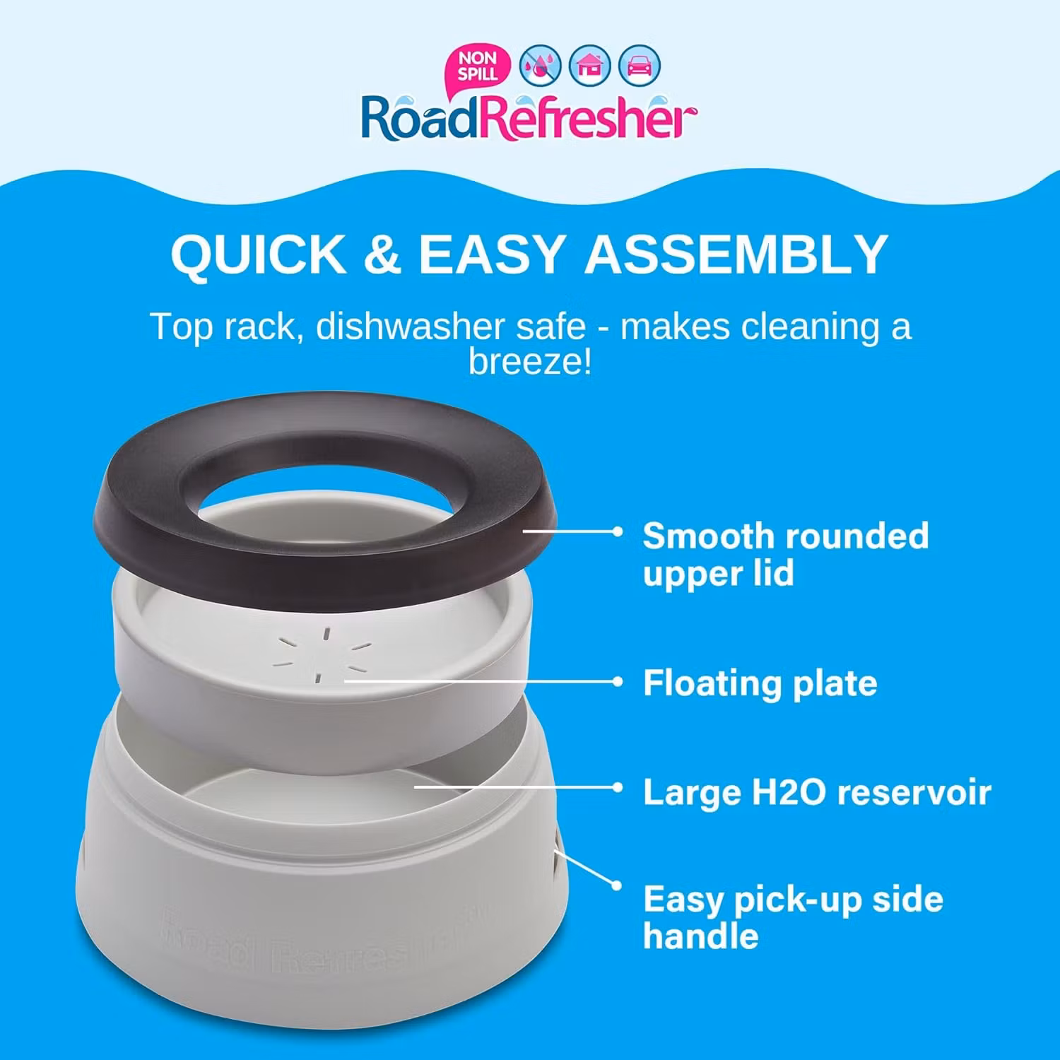 Road Refresher Vannskål Grå