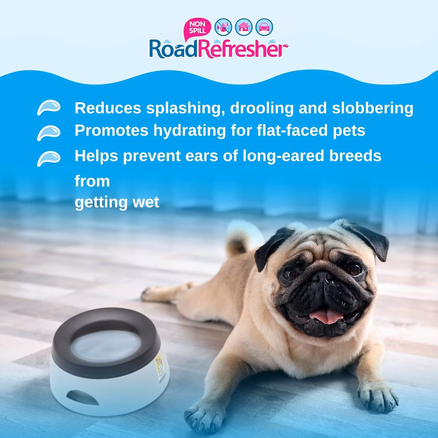 Road Refresher Vannskål Grå