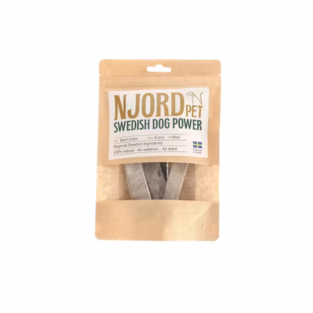 Njord Storfe-strimler mini 15 x 1 cm 8stk
