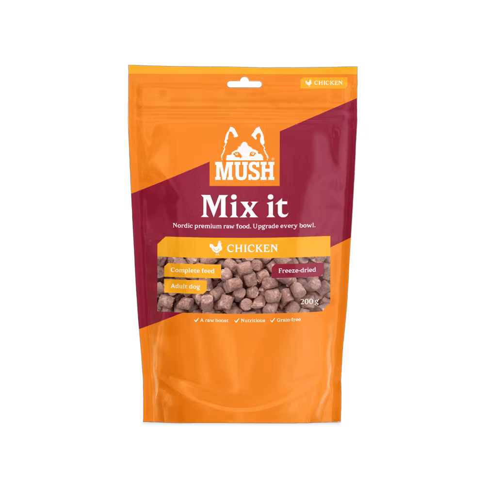 MUSH Mix it – Freeze-Dried Kylling 200g - Bestillingsvare
