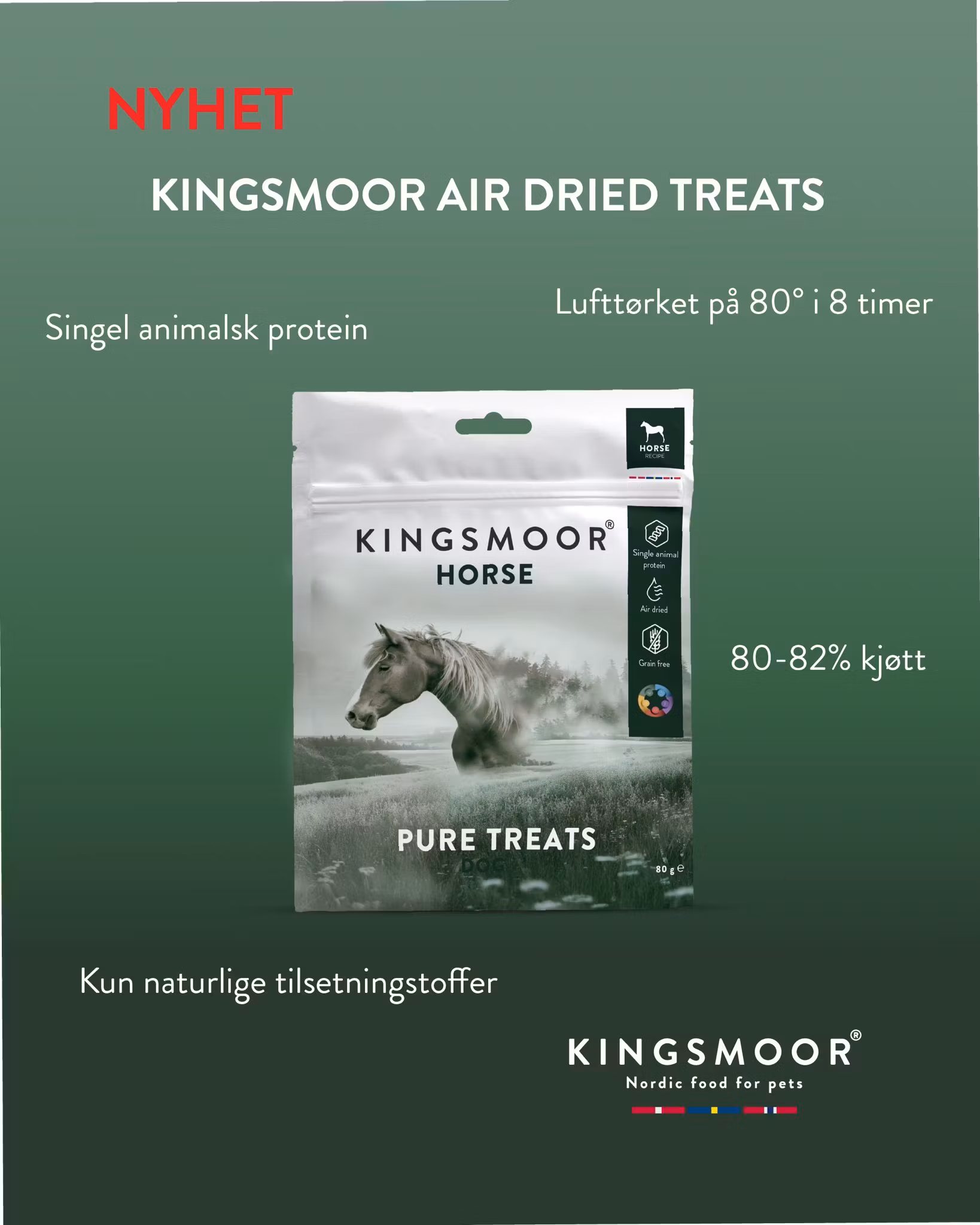 Kingsmoor Air dried Horse Pops 80g