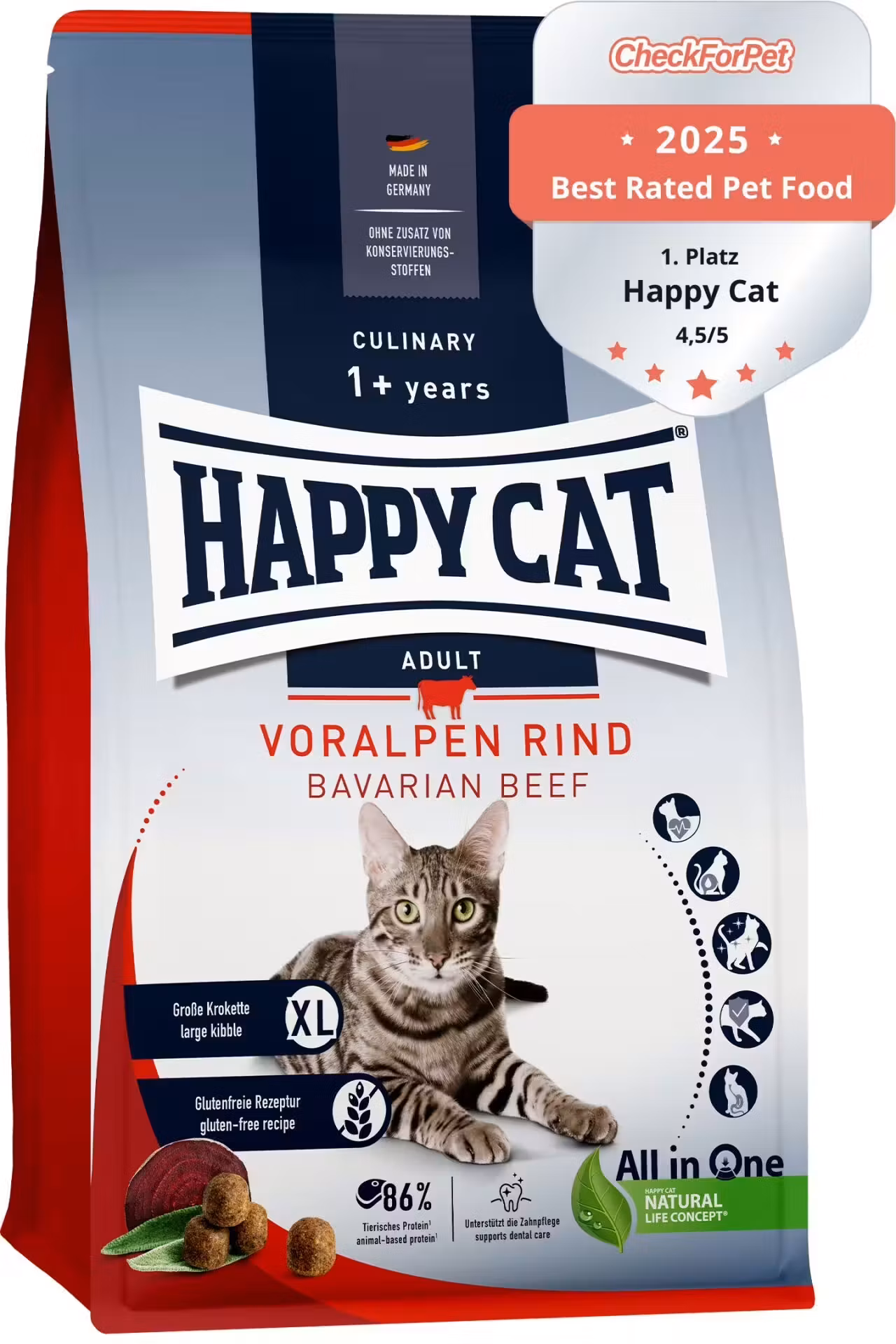 Happy Cat Sterilisert Adult Bavarian Beef 4 kg & 10kg