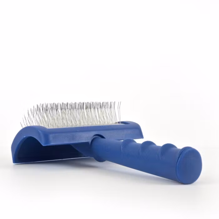 Tuffer Than Tangles Long Soft Pin Medium Slicker Brush, Show Tec