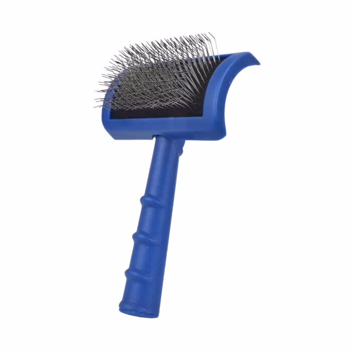 Tuffer Than Tangles Long Firm Pin Medium Slicker Brush, Show Tec