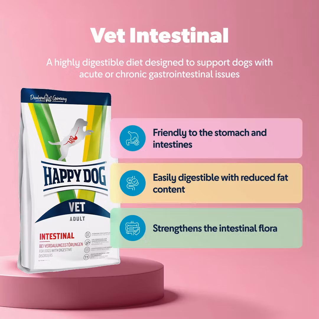 Happy Dog Vet Intestinal 4Kg (Fordøyelsessykdommer)