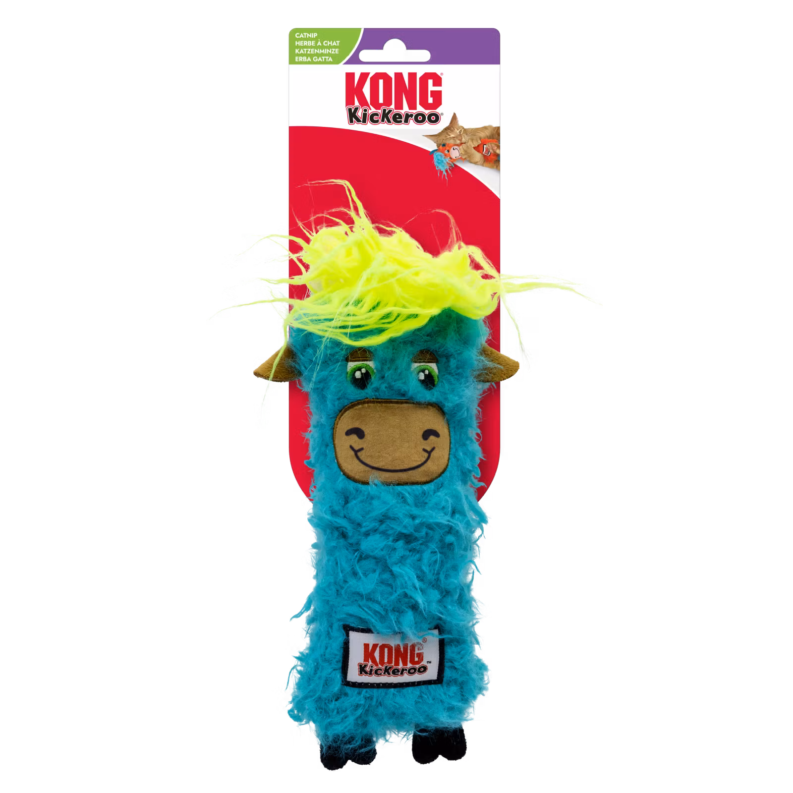 KONG Katteleke Kickeroo Highland Cow assorterte farger
