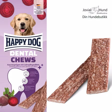 Happy Dog Dental Snacks Chews 195g
