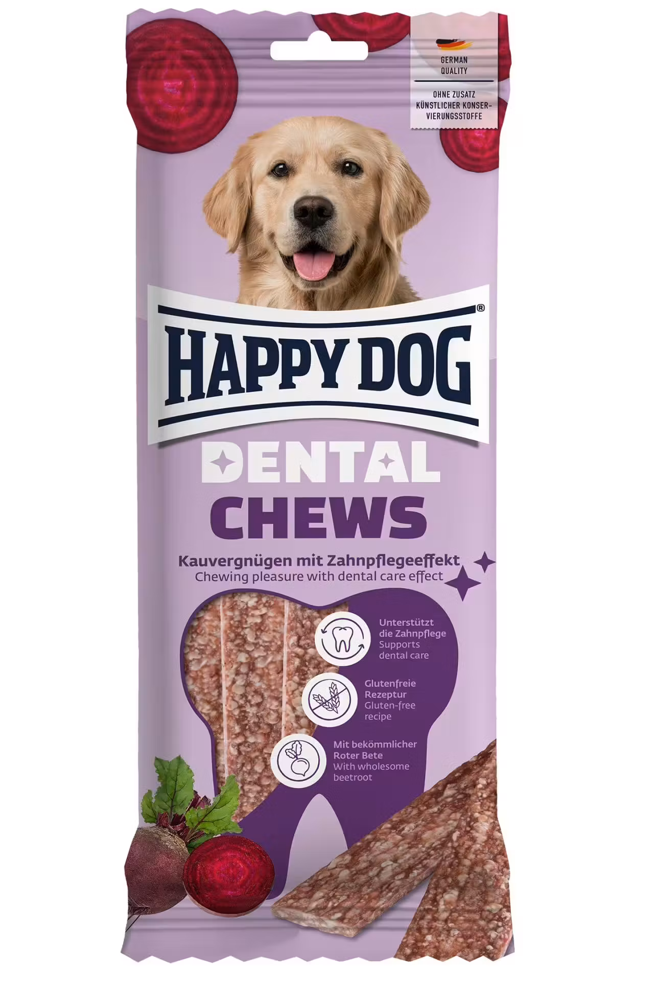 Happy Dog Dental Snacks Chews 195g