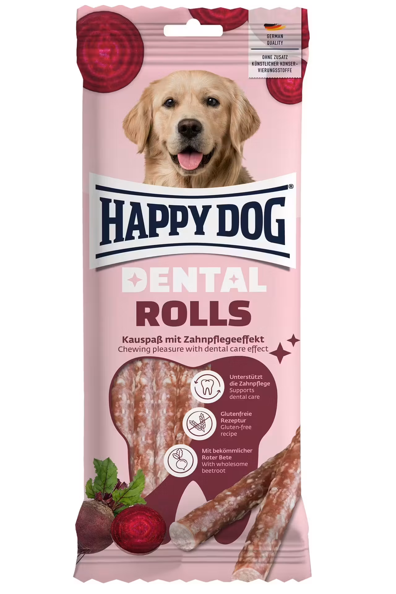 Happy Dog Dental Snacks Rolls 148g