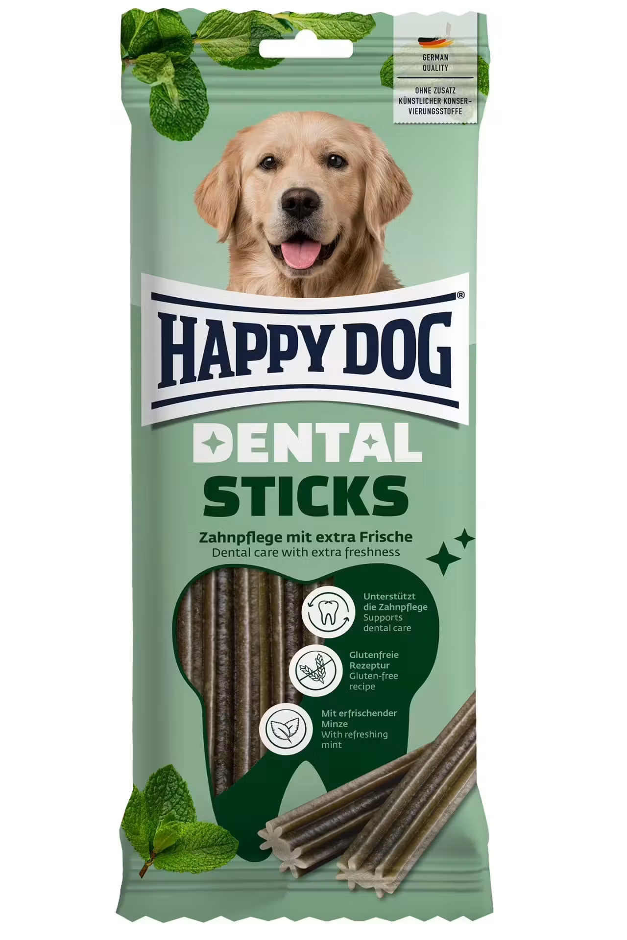 Happy Dog Dental Snacks Sticks 130g - Mint