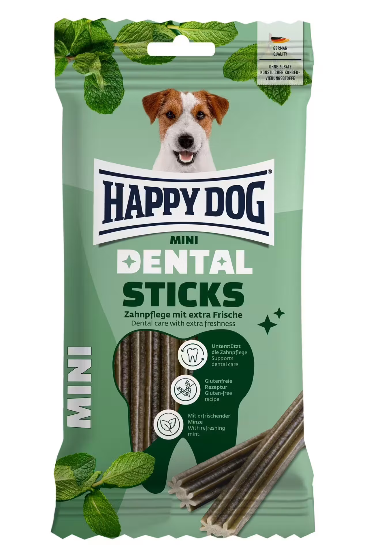 Happy Dog Dental Snacks Sticks Mini 100g - Mint