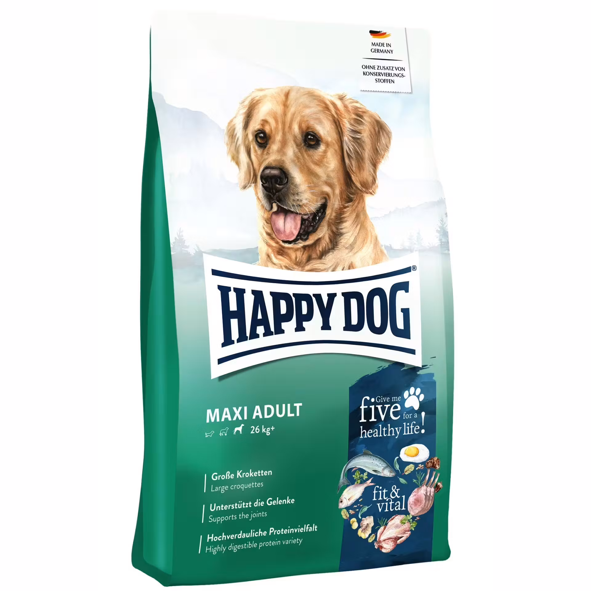 HD Fit & Vital Maxi Adult 14Kg - Happy Dog - Bestillingsvare