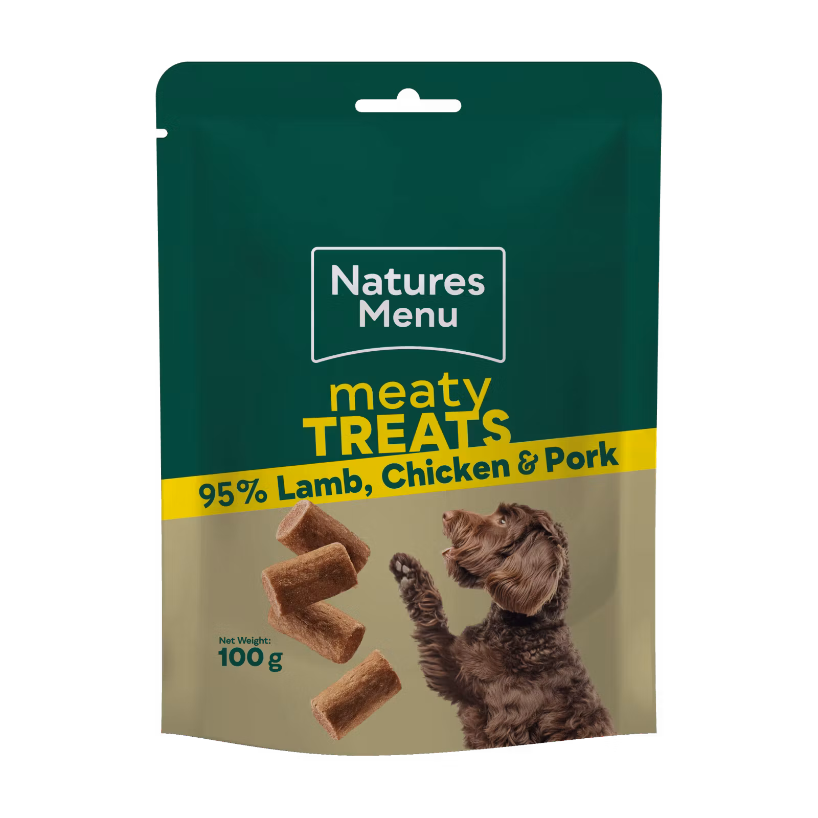 Natures Lamb, Chicken & Pork 100g Lam,  Kylling og Gris